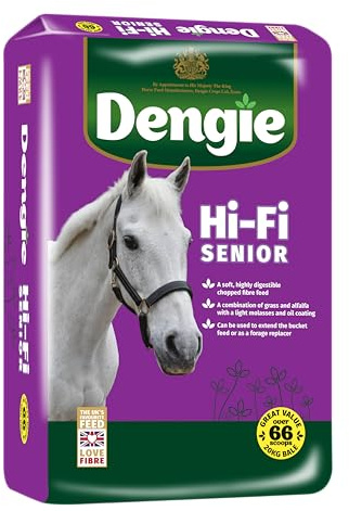 Dengie Hi Fi Senior 20kg Soft Horse Feed - Short Chopped Chaff - Hay & Forage Replacer - High in Fibre Suitable for Horses with Poor Teeth