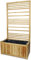 WEIDENPROFI Pflanzkasten, Blumenkasten mit Rankgitter aus Lärchenholz, Abmessung (LxBxH): 80 x 40 x 160 cm