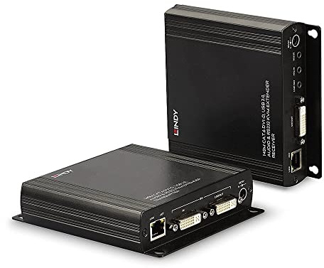 LINDY 39245 140m Cat.6 DVI-D KVM Extender, USB 2.0, Audio & RS232