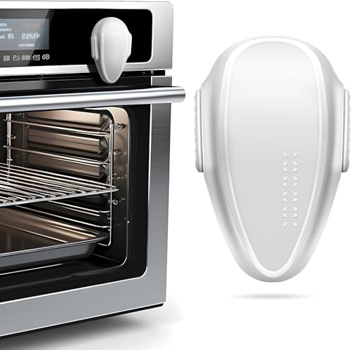 GUOYOU 2 Pack Childproof Oven Door Lock Heat Resistant 3M Adhesive Lock Baby Proofing Oven Lock Easy to Install with Installation No Drilling,for Child Stove Protection for Babies and Toddlers(White)