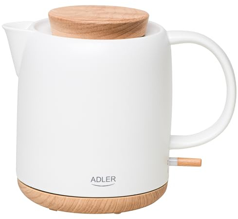 ADLER Elektrischer Keramik-Wasserkocher 1,0L