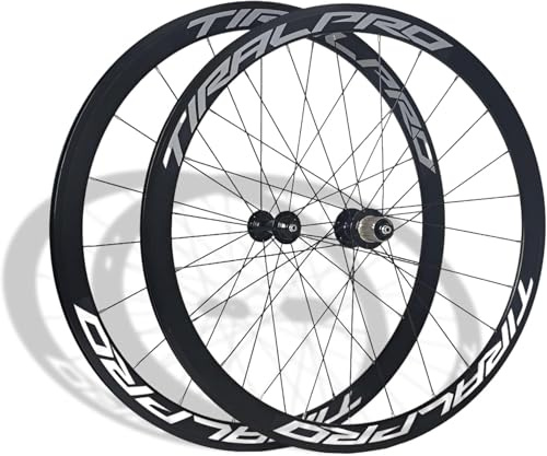 Ruedas De Bicicleta De Carretera 700C con Llantas De Doble Capa De Aleación De Aluminio, Freno En V, Cierre Rápido, Bujes Delantero Y Trasero De 20/24H para 7-12 Velocidades
