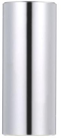 LiebeWH Stainless Steel Guitar Slide, Clear Glass Slide with Superior Sustain and Bright Sound for Guitar, Banjo, Ukulele Players (Silver)
