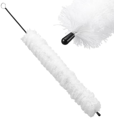 Operitacx Cepillo Limpiador de Flauta con Cabezal de Algodón y Estructura de Alambre Retorcido, Herramienta Práctica para Mantenimiento de Instrumentos Musicales