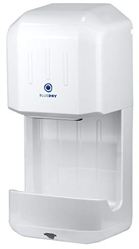 BLUEDRY Fast Dry High Speed Hand Dryer - Air Blade Technology Drying System (White)