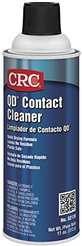 CRC QD Contact Cleaner 02130 – [Pack of 12] 11 wt. oz., Plastic Safe Electronics Aerosol Cleaner, Suitable for Sensitive Electronic Equipment
