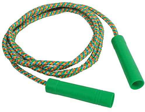 Schildkröt® hopprep, hopprep för barn, hopprep med plasthandtag, total längd: 250 cm, kan justeras individuellt, tränar uthållighet och koordination, kul för barn, 970139