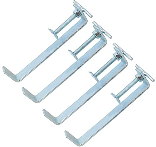 Lot de 4 supports de serrage pour mur intérieur de menuiserie 200 mm