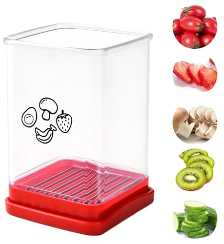 YAOZUP Gemüseschneider, 1 Stück Gemüsehobel, Cup Slicer,Gemüse Schneider, Obstschneider, Tassenschneider, Zwiebelschneider, Gurkenschneider, Küchengerät für Obst Eier Gemüse