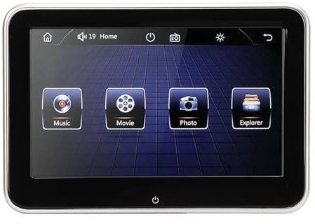 Akozon Lettore Poggiatesta, Lettore di Intrattenimento per Sedile Posteriore DC 12V Monitor per Auto Posteriore Touch Screen IPS da 8 Pollici MP5
