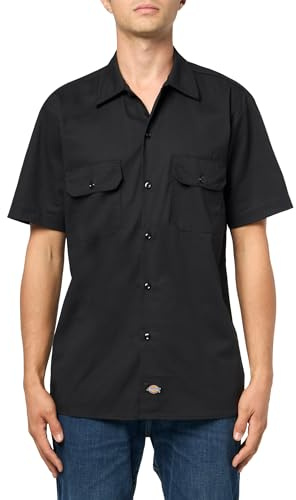 Dickies Short-Sleeve Flex Work Shirt Slim Fit Chemise à Bouton Bas Homme (Lot de 1)
