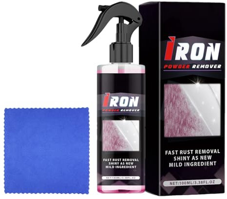 Dérouillant Métal | Spray Nettoyant pour Roues et Métaux 100ml - Action Rapide, Protection, Accessoires pour Chaînes de Moto, Poignées Métalliques et Pièces Automobiles