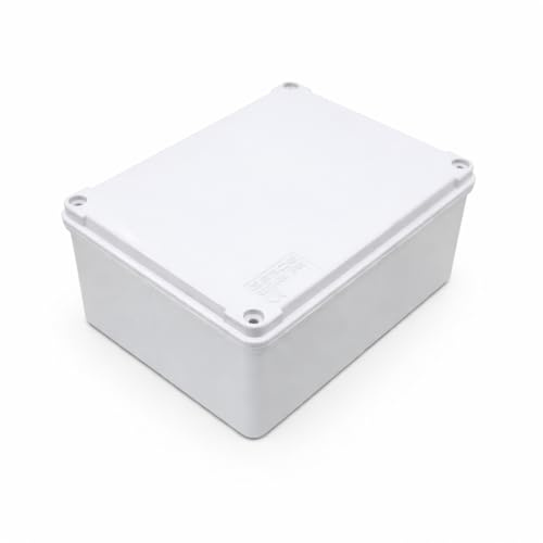 WEBMATEL Caja Estanca Exterior 150x110x75mm IP65 ABS IK08 Sin Conos Gris Claro