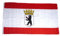 Flaggenking 17046 Berlin Flagge/Fahne - wetterfest, mehrfarbig, 150 x 90 x 1 cm