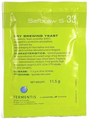 Fermentis Torrjäst Safbrew S-33 (11,5 g)