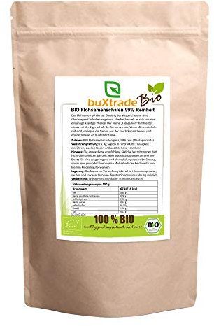 2 kg BIO Flohsamenschalen 99% rein | hohe Reinheit | Flohsamen aus Indien