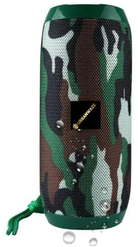 URBANWAZE Portable Wireless Bluetooth Speakers Bluetooth Long Playtime Range Speaker Enhanced Bass Wireless Stereo Pairing Outdoor Travel Sports Home Waterproof AUX FM USB Bluetooth 5.0 (Camouflage)