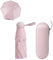 dogmoon Reise Regenschirm, 8 Ribs Falten Reise Regenschirm mit Kapsel Fall, Mini Regenschirm, Im Freien UV Faltender Regenschirm, Taschenschirm, Sonne UV Schutz Regenschirm für Männer Frauen(Pink)