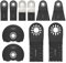 10 Stück Multitool Sägeblätter Bimetall Oszillierendes Sägeblatt für Metall Holz Kunststoff Multitool Werkzeug Set Kompatibel mit Fein Multimaster Ryobi Mil-waukee Hitachi Chicago Craftsman