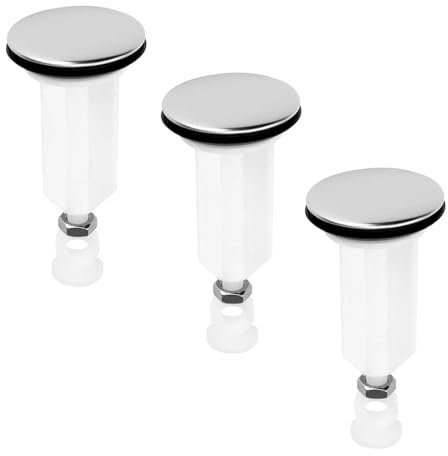 HERKINDNESS Abflussstopfen, 3 Stück Waschbeckenstöpsel, Universal Waschbeckenstöpsel, Waschbecken-Ablaufstopfen, für Waschbecken und Bidets