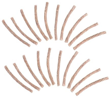 ifundom Wick Rope Fire Starter Cord 10pcs Set Beeswax Hemp Camping Hiking Flammable Fire Lighter for Outdoor Survival and Bonfire