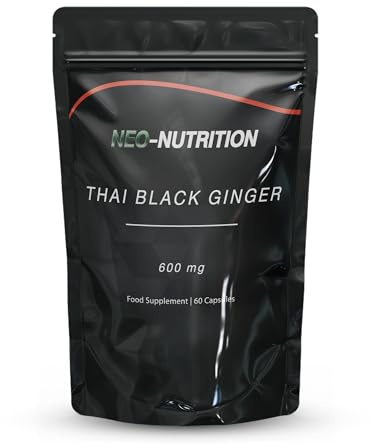 Pure Black Ginger Capsules - 60 Capsules | Kaempferia Parviflora Extract (Thai Ginseng) Supplement | Anti-Aging and Pure