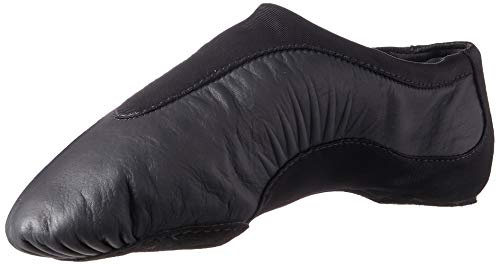 Bloch Women's Pulse Leather and Neoprene Split Sole Jazz Shoe, Black, 11.5 Wide
