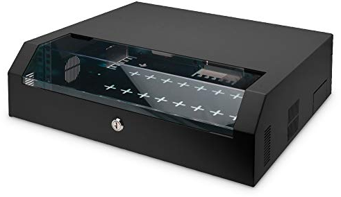 DIGITUS Nätverksskåp 19 tum 3 U + 2 U - Horisontell väggmontering - Kompakt - Belastning 30 kg - Svart