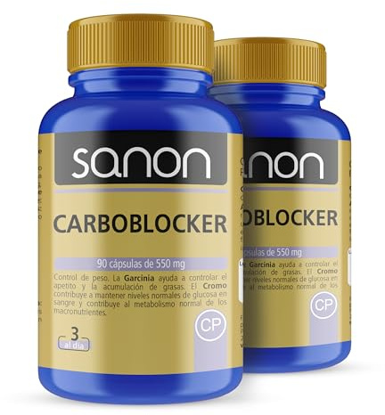 Sanon Carbo Blocker - 2 Paquetes de 90 Cápsulas, 90 unidad, 2