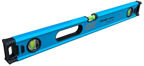 OX Tools Tradesman Box Level 24/60 cm Magnified Vials,Blue