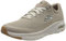 Skechers Arch FIT, Zapatillas Hombre, Taupe Textile Synthetic Trim, 45 EU