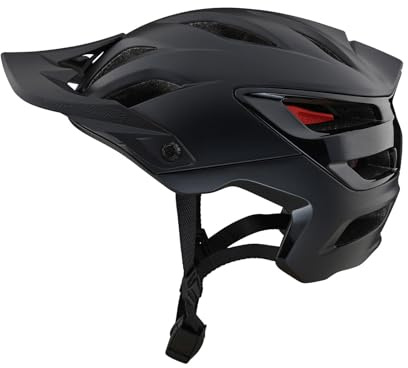 Troy Lee Designs A3 Uno Half Shell Mountain Bike Helmet W/MIPS - EPP EPS Premium Lightweight - All Mountain Enduro Gravel Trail Cycling MTB (Black, Medium/Large)