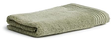 Möve Loft Uni mit Chenillebiesen Duschtuch 80 x 150 cm aus 100% Baumwolle (Spinair), Moss