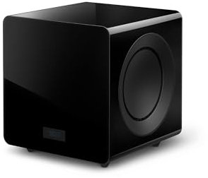 KEF KC92 Subwoofer, Black Gloss | 2 x 500W Class D RMS Amplifiers | iBX Intelligent Bass Extension | Twin 9-inch Force Cancelling Driver Array | Music | Home Cinema | Gaming