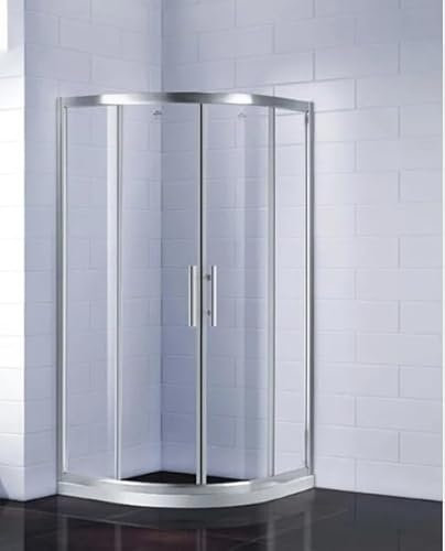 Quadrant Shower Enclosure 700 mm Chrome Frame Walk in Corner Cubicle (700mm Quadrant)
