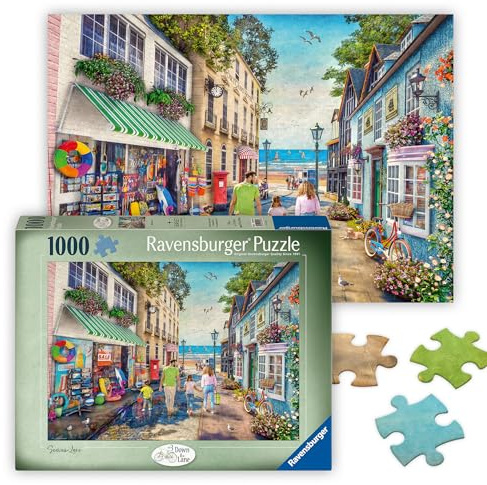 Ravensburger Puzzle 1000 Teile, Towards the Beach - Puzzle Erwachsene +14 Jahre, 70 x 50 cm, Puzzle für Erwachsene, wunderbare Illustrationssammlung, Geschenkideen
