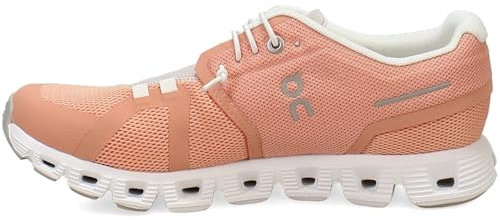 On Damen Cloud 5 Synthetic Textile Flamingo Pearl Trainer 42 EU