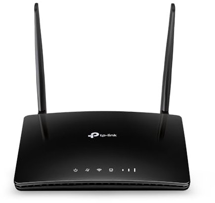 TP-Link Archer MR402 WiFi with SIM, AC1200Mbps Dual Band 4G LTE WiFi Router, 3 LAN Ports and 1 LAN/WAN, Plug & Play, 2 Detachable LTE Antennas, QoS, OneMesh.