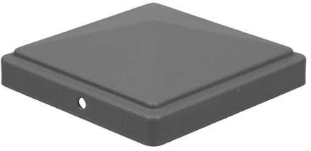 jojofuny Dekorativer Zaunpfostenkappen Aus Metall Wasserdichte Abdeckung Für Quadratische Pfosten Schlichte Und Elegante Gestaltung Für Außenzäune Und Terrassen Tiefgrau