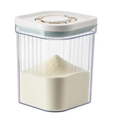 Luftdichte Milchpulver-Spender 1200ML, Tragbarer Milchpulver Kasten, Versiegelter Milchpulverspender, Abnehmbar, Proteinpulver Aufbewahrungsbox zur Aufbewahrung von Baby Milchpulver