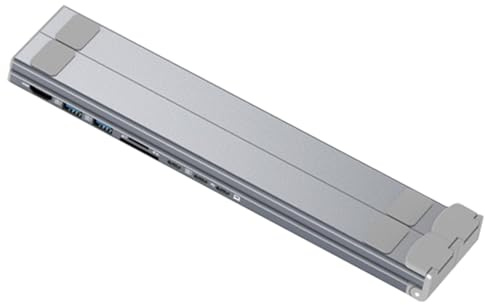 Dockningsstationsstativ för bärbar dator - snabbladdning USB begär med kylstigare | justerbar höjd surfplattahållare med 8-i-1 multiportadapter |