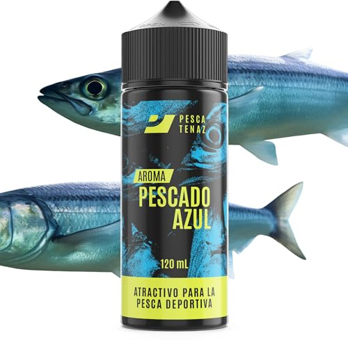 PESCA TENAZ | Aroma Pescado Azul para Pesca Deportiva. Atractivo liquido Que Puede ser Usado para engodos, cebos Artificiales (Uso Frio, sin cocciòn) - Apto para la Pesca en Mar y en Lago (120mL)