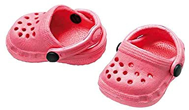 Heless 2010 - Schuhe für Puppen, kultige Clogs in Pink, Größe 28-33 cm