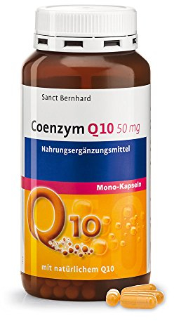 Sanct Bernhard Q10 Coenzym Q10 Mono-Kapseln mit 50 mg natürlichem Q10, Inhalt 300 Kapseln