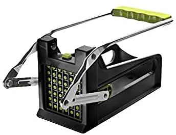 IBILI CORTAPATATAS PALANCA Clasica, Stainless Steel, Argento/Verde/Nero, 25 x 9 x 11 cm