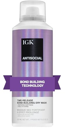 IGK Antisocial Overnight Bond Building Dry Hair Mask For Unisex 5 oz Masque