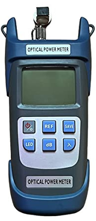 FIBAsource Optical Power Meter with Backlit LCD Display, FC/SC Connector, Fibre Optic Power Tester Measuring Range -70dBm to +10dBm