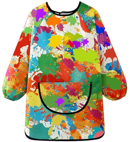 Tablier de Peinture Greyoe - Imperméable et Résistant à la Saleté pour les Enfants de 110 à 130 cm