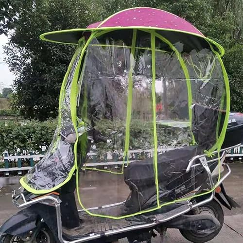 ZJFJMBD Copertura Parasole per Moto Ombrello Completamente Chiuso Tettuccio Pieghevole Impermeabile - Accessorio Universale per Scooter per disabili