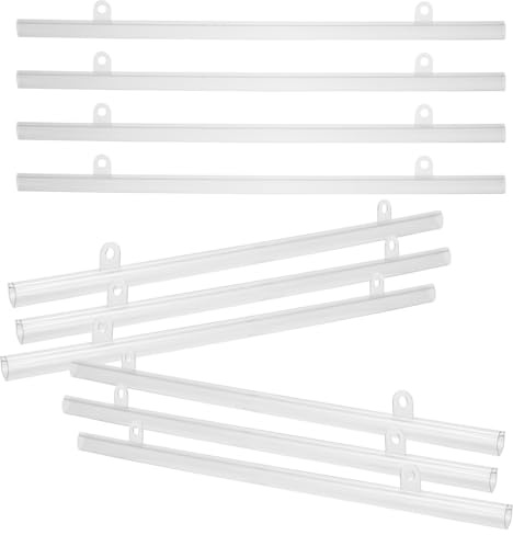 10pcs PVC Poster Hangers Poster Hanging Bar for Home Mall Displays | Waterproof, Easy to Hang, Versatile Design, Stable and Reliable, for Retail Signs and Posters